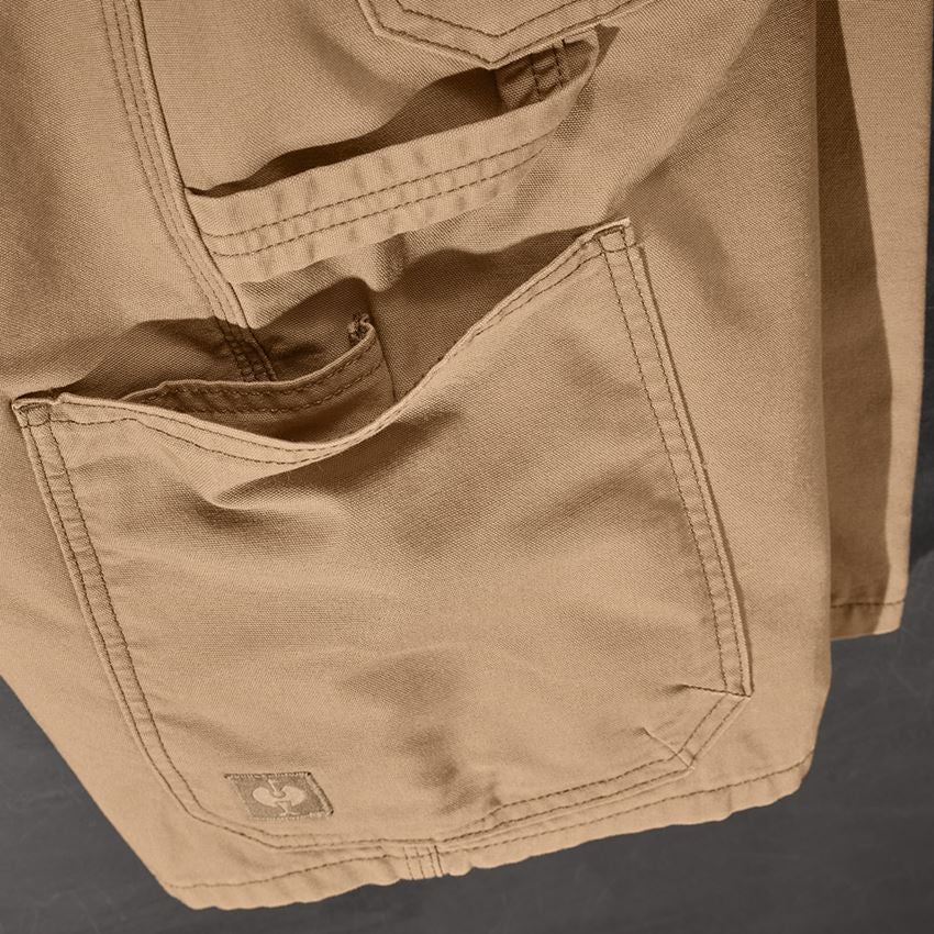 Spodnie robocze: Szorty e.s.iconic + migdałowy brąz 2
