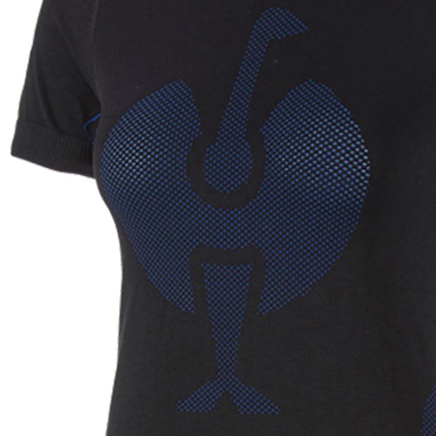 Chłód: Koszulka funkcyjna e.s. bezszwowa – warm, damska + czarny/niebieski chagall 2