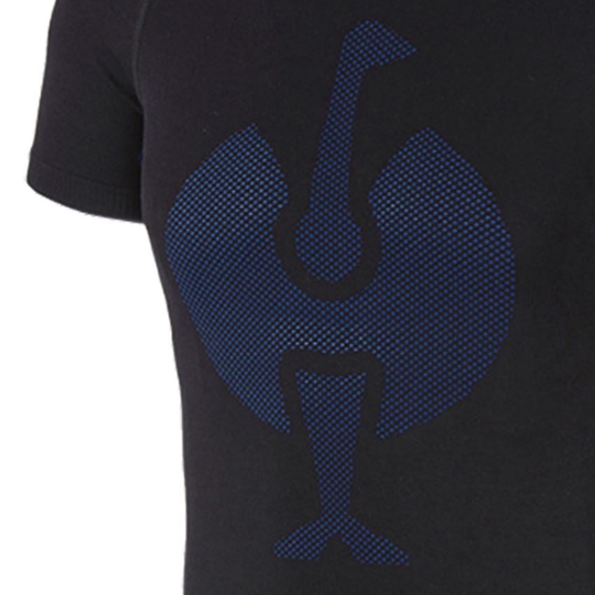 Bielizna | Odzież termoaktywna: e.s. Koszulka funkcyjna seamless – warm + czarny/niebieski chagall 2