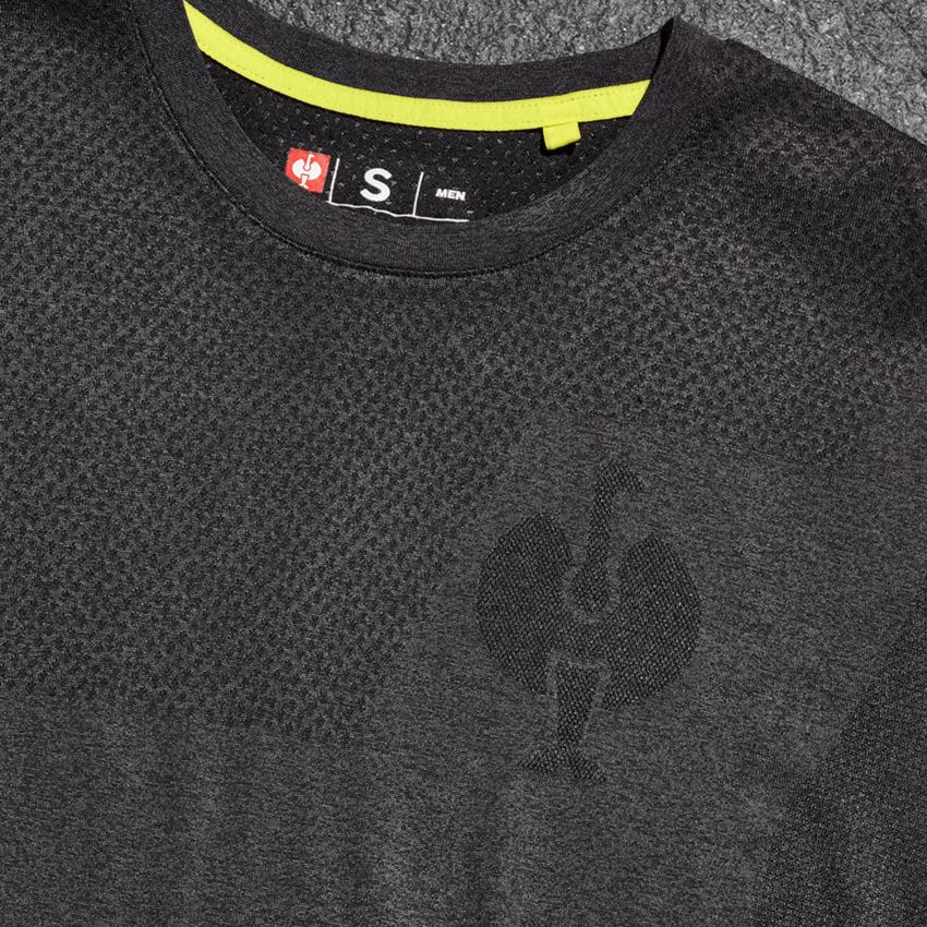 Koszulki | Pulower | Koszule: Koszulka seamless e.s.trail + czarny melanżowy 2
