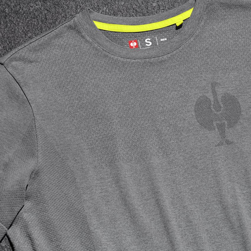 Koszulki | Pulower | Koszule: Koszulka seamless e.s.trail + szary bazaltowy melanżowy 2