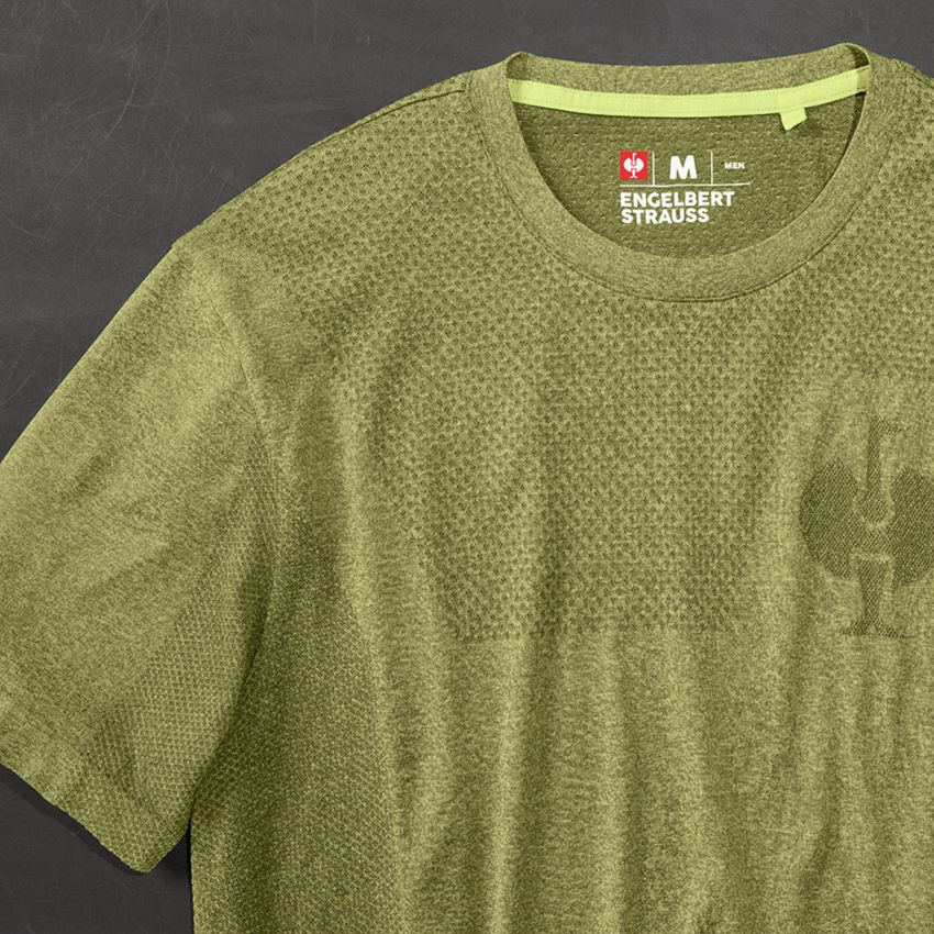 Koszulki | Pulower | Koszule: Koszulka seamless e.s.trail + zielony jałowcowy melanżowy 2