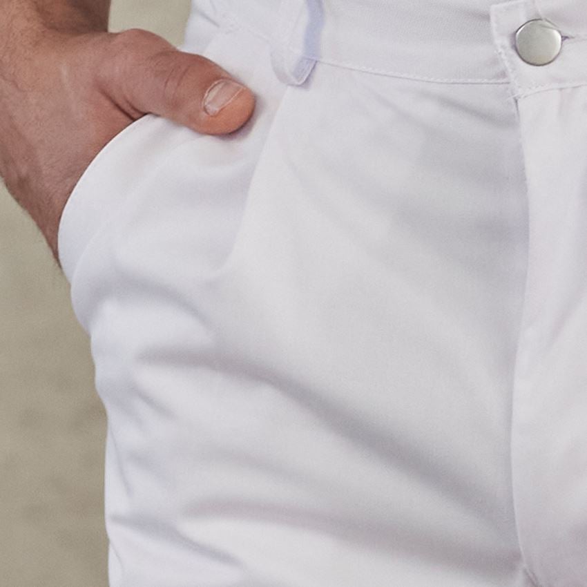 Spodnie robocze: Spodnie medyczne męskie Tom + biały 2