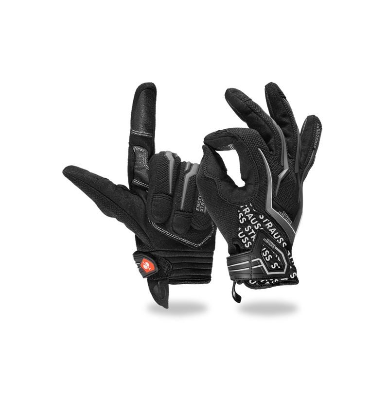 Hybrydowy: e.s. Rękawice zimowe dla mechaników Mirage Ice + czarny/szary