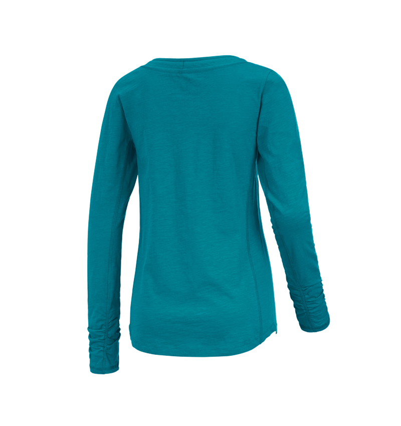 Koszulki | Pulower | Bluzki: e.s. Bluzka długi rękaw cotton slub, damska + oceaniczny 2