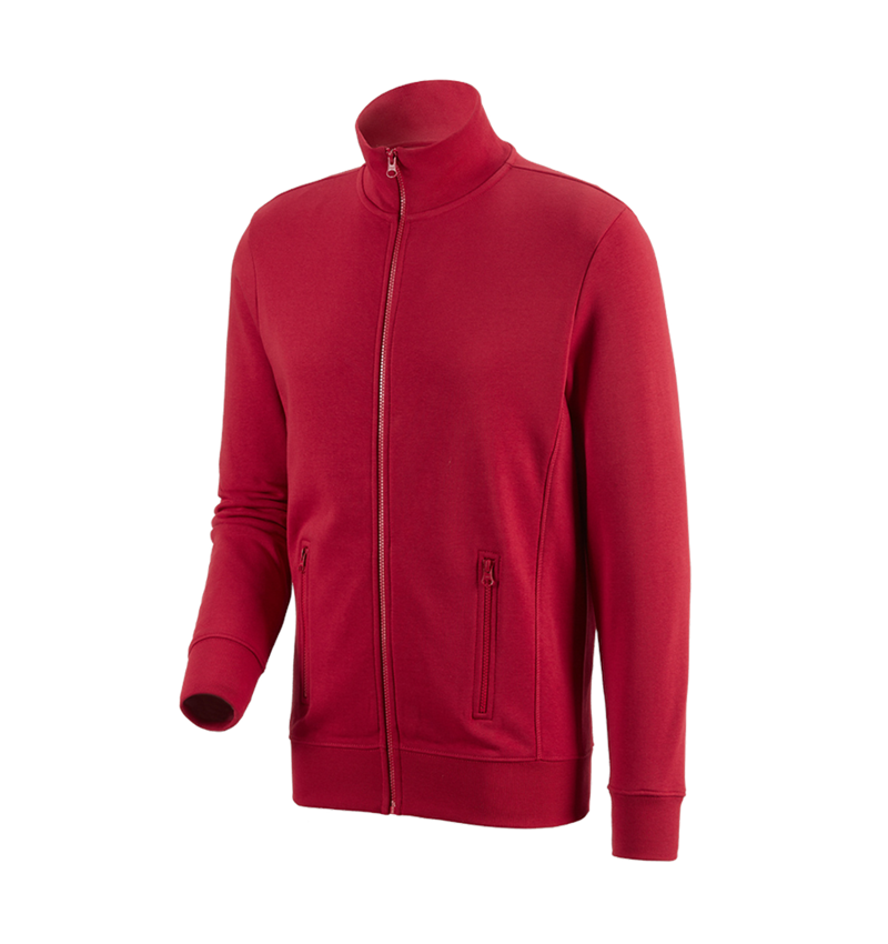 Koszulki | Pulower | Koszule: e.s. Bluza rozpinana poly cotton + czerwony 2