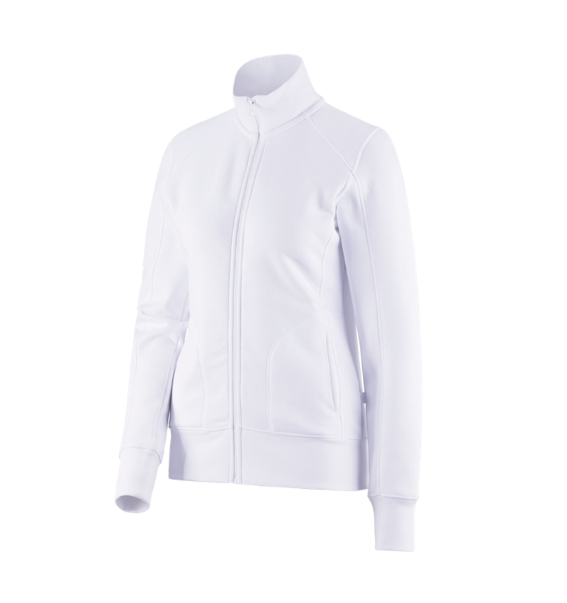 Koszulki | Pulower | Bluzki: e.s. Bluza rozpinana poly cotton, damska + biały 1