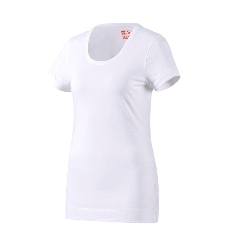 Koszulki | Pulower | Bluzki: e.s. Koszulka długa cotton, damska + biały 1