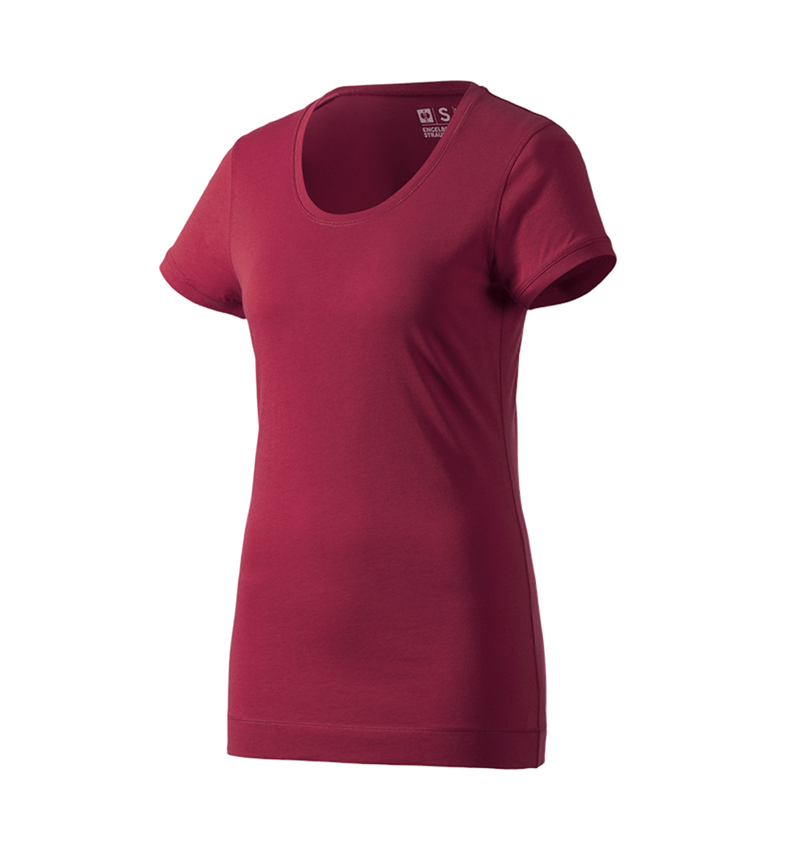 Koszulki | Pulower | Bluzki: e.s. Koszulka długa cotton, damska + bordowy 1