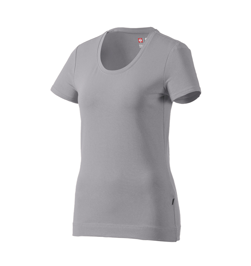 Koszulki | Pulower | Bluzki: e.s. Koszulka cotton stretch, damska + platynowy 2