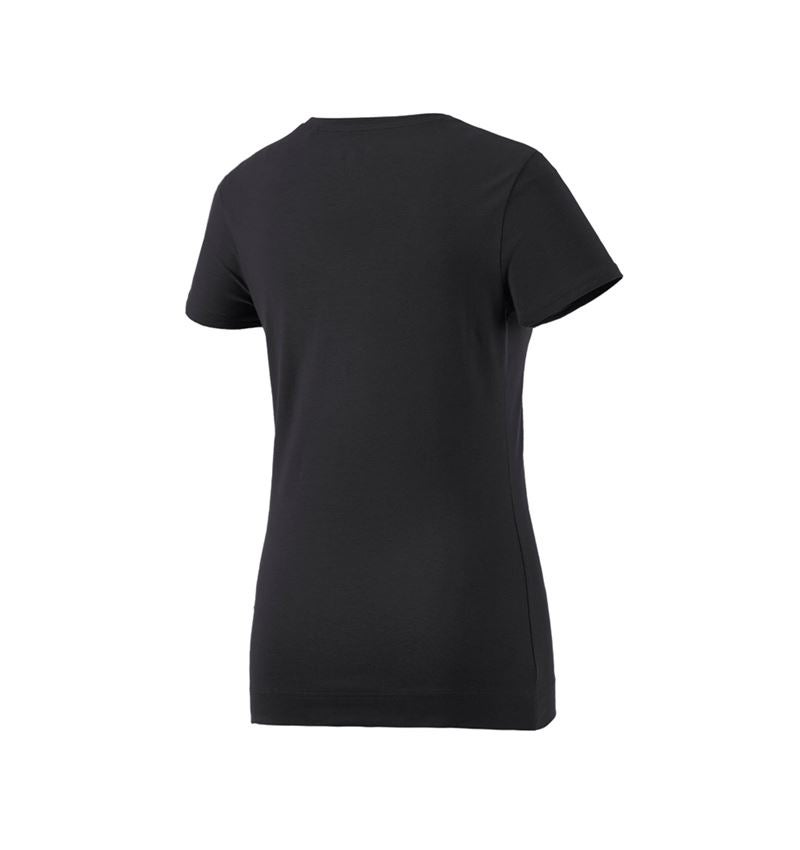 Koszulki | Pulower | Bluzki: e.s. Koszulka cotton stretch, damska + czarny 3