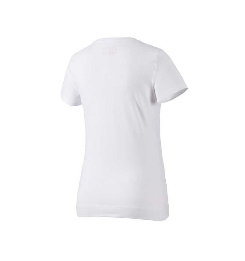 Tematy: e.s. Koszulka cotton stretch, damska + biały 3