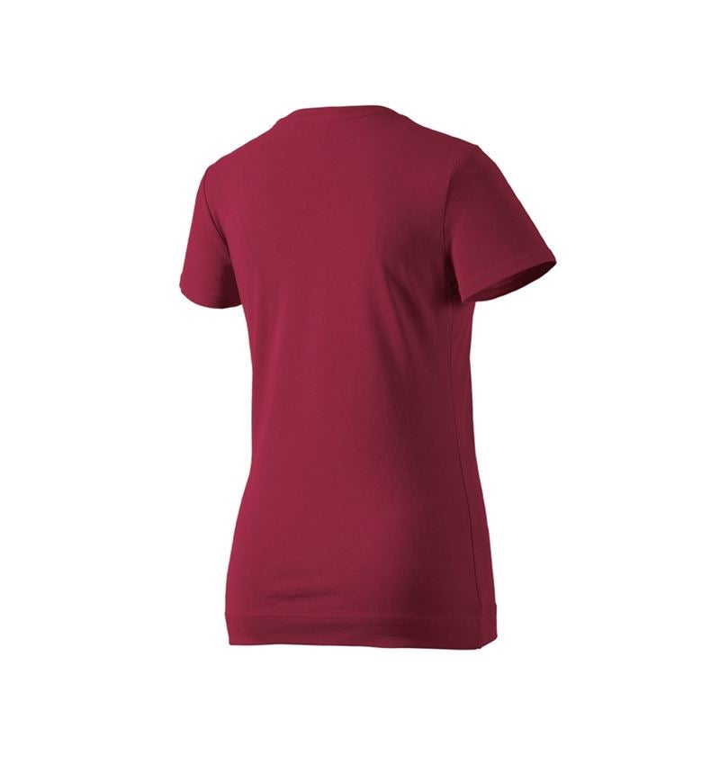 Koszulki | Pulower | Bluzki: e.s. Koszulka cotton stretch, damska + bordowy 4
