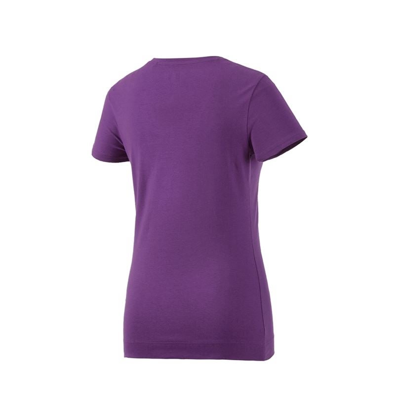 Koszulki | Pulower | Bluzki: e.s. Koszulka cotton stretch, damska + fioletowy 3