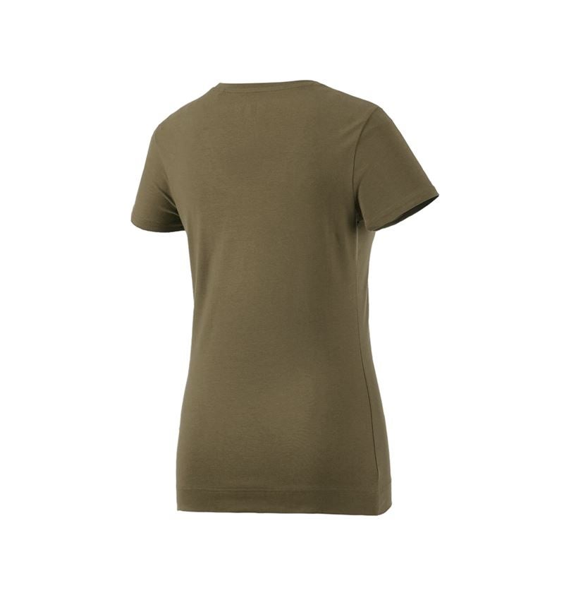 Koszulki | Pulower | Bluzki: e.s. Koszulka cotton stretch, damska + błotnista zieleń 4