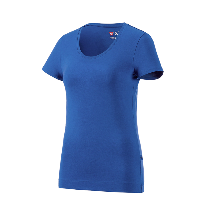 Koszulki | Pulower | Bluzki: e.s. Koszulka cotton stretch, damska + niebieski chagall 3