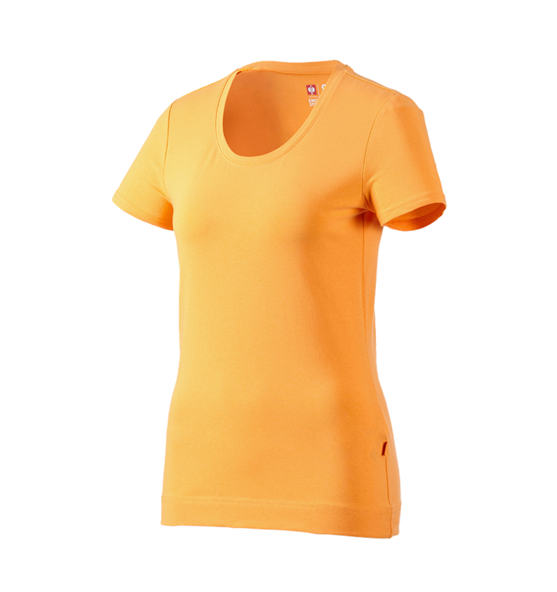 Koszulki | Pulower | Bluzki: e.s. Koszulka cotton stretch, damska + jasnopomarańczowy 2