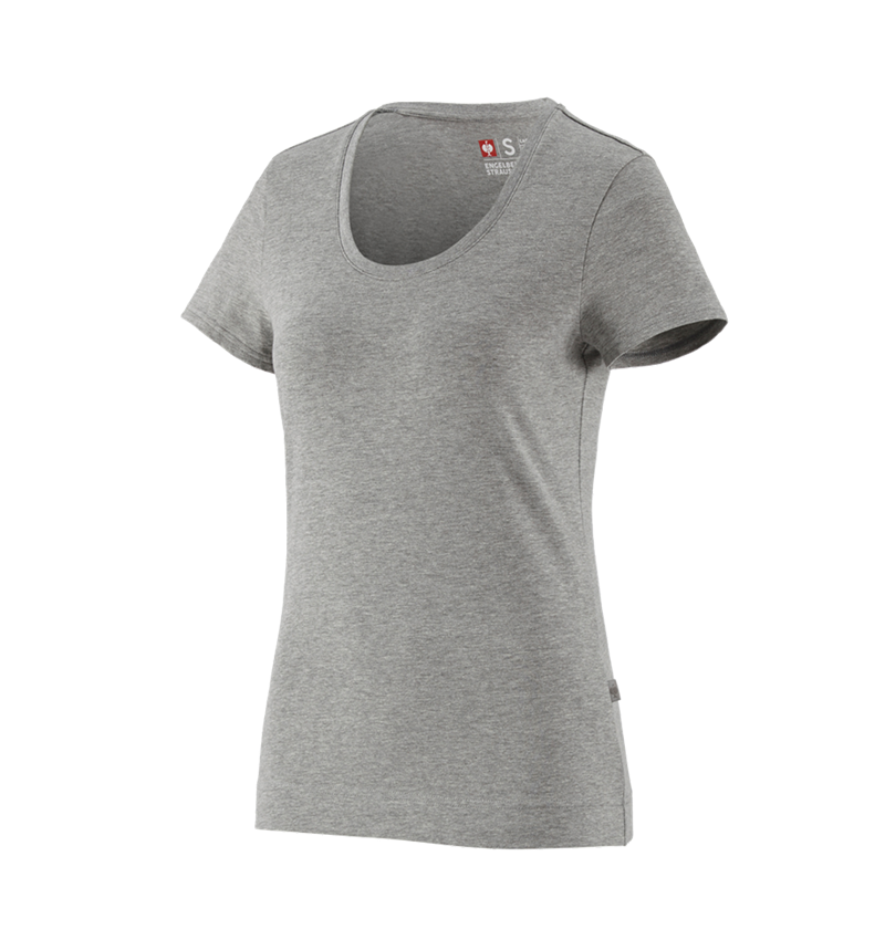 Koszulki | Pulower | Bluzki: e.s. Koszulka cotton stretch, damska + szary melanżowy 2