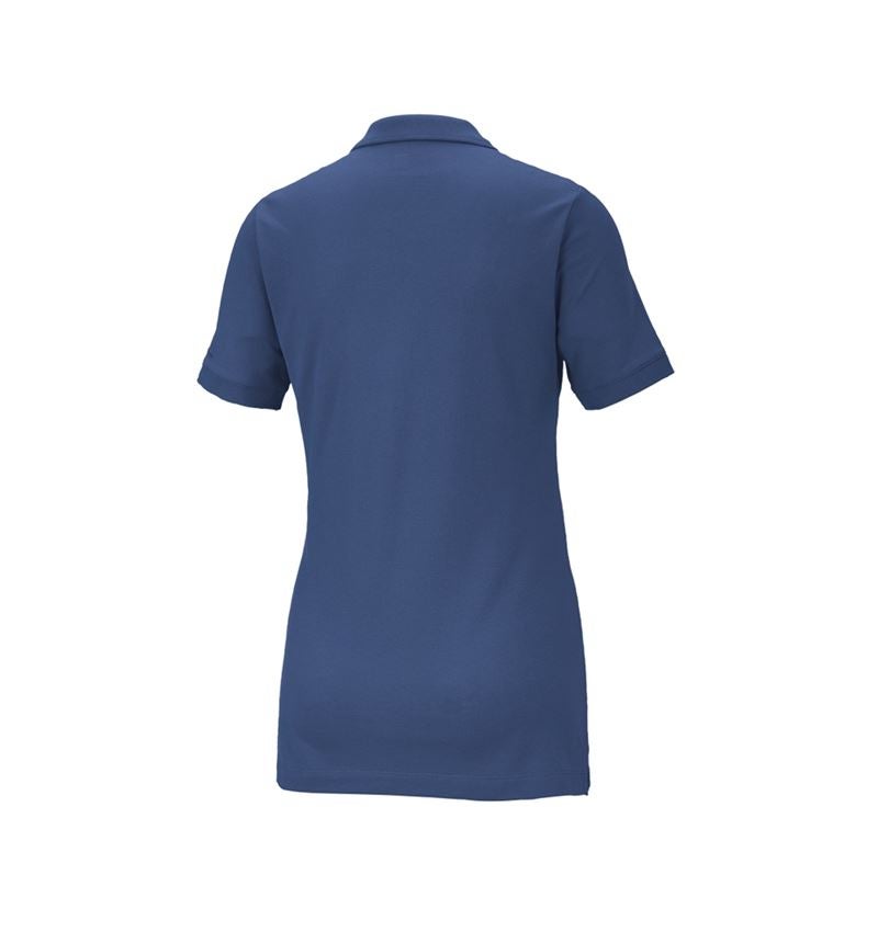 Koszulki | Pulower | Bluzki: e.s. Koszulka polo z piki cotton stretch, damska + kobaltowy 3