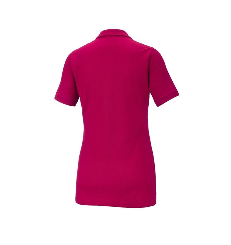Koszulki | Pulower | Bluzki: e.s. Koszulka polo z piki cotton stretch, damska + malinowy 3