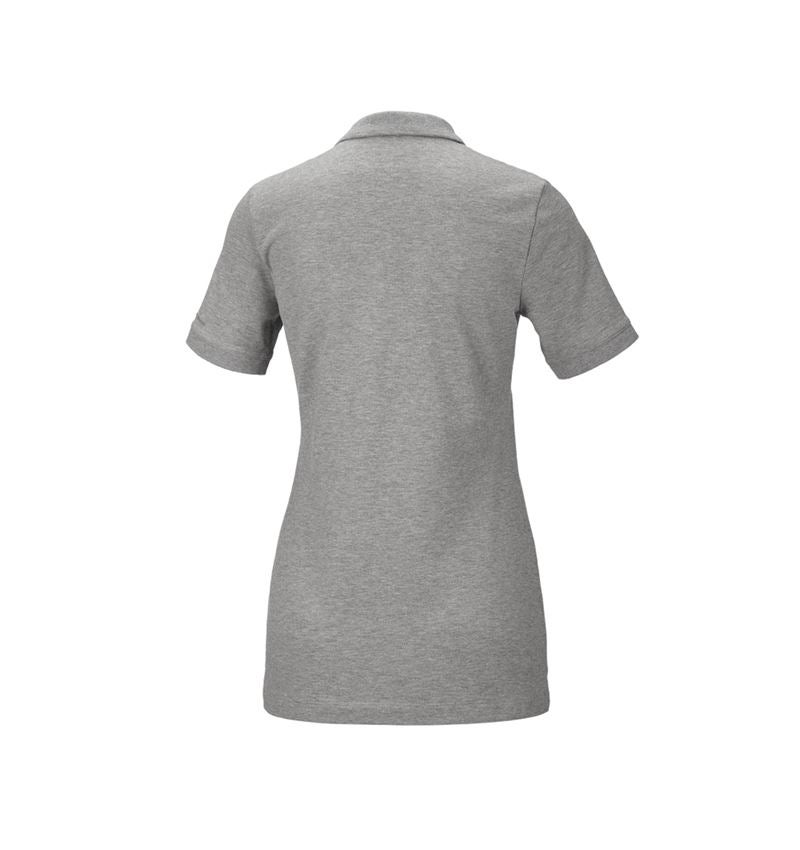 Koszulki | Pulower | Bluzki: e.s. Koszulka polo z piki cotton stretch, damska + szary melanżowy 3