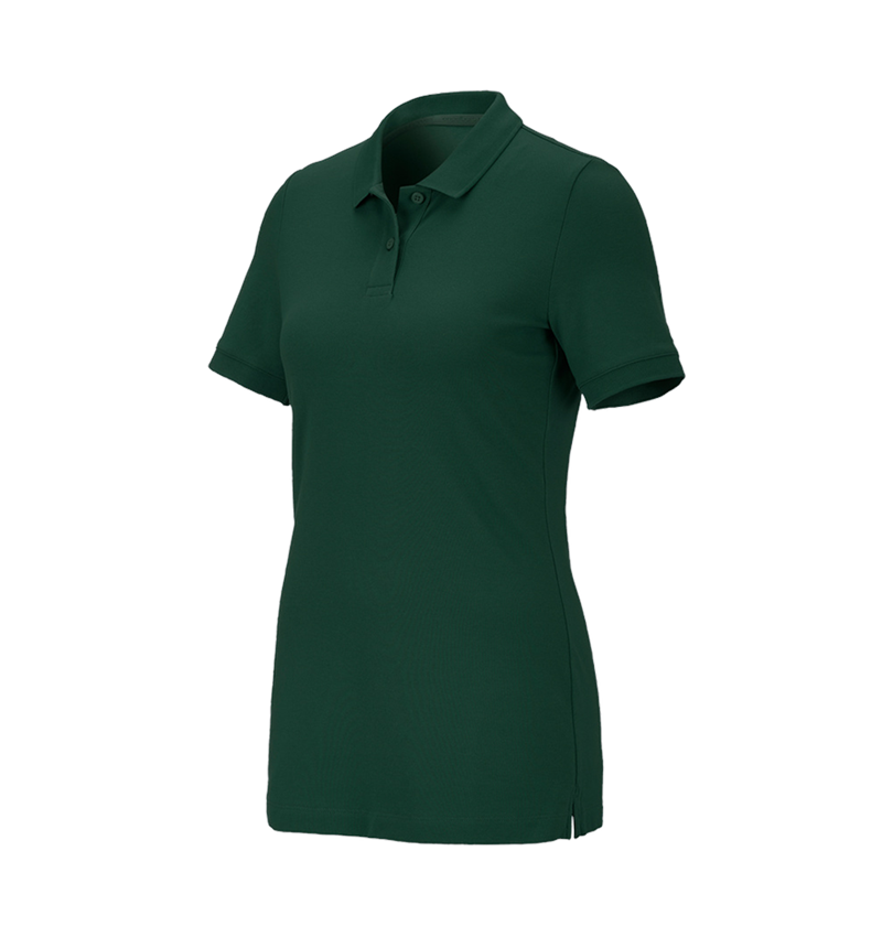 Koszulki | Pulower | Bluzki: e.s. Koszulka polo z piki cotton stretch, damska + zielony 2