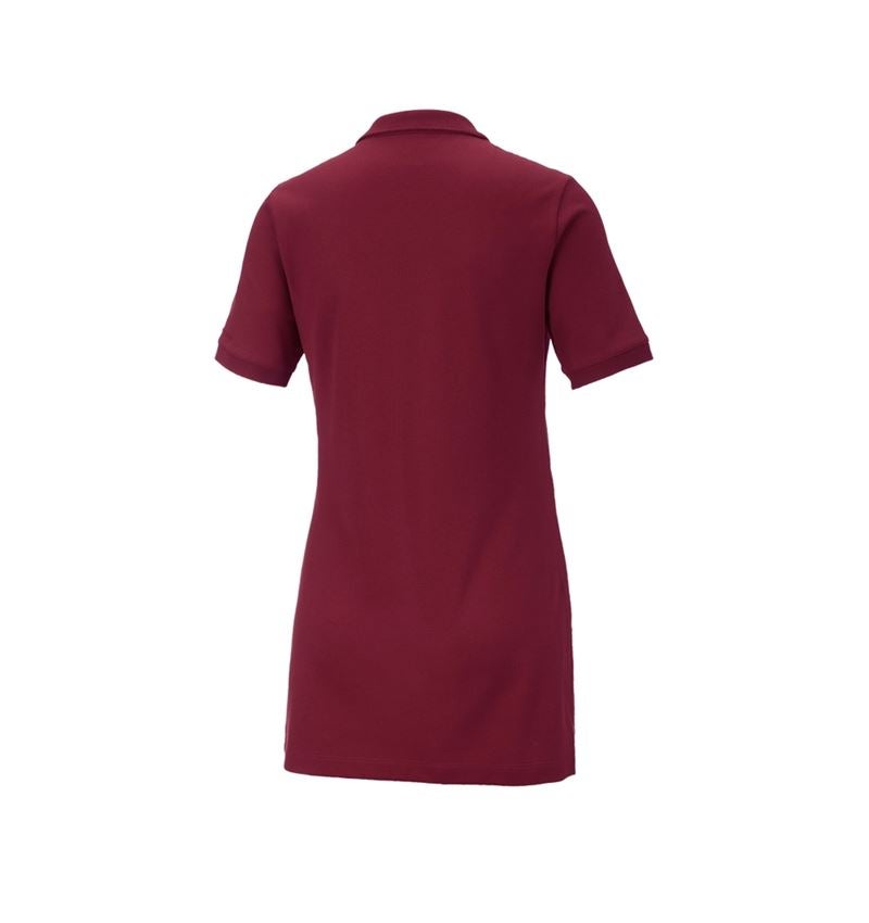 Koszulki | Pulower | Bluzki: e.s. Kosz. polo z piki cotton stretch,da.,long fit + bordowy 3