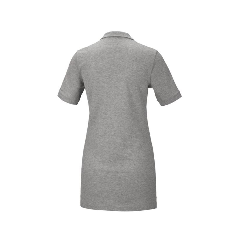 Koszulki | Pulower | Bluzki: e.s. Kosz. polo z piki cotton stretch,da.,long fit + szary melanżowy 3