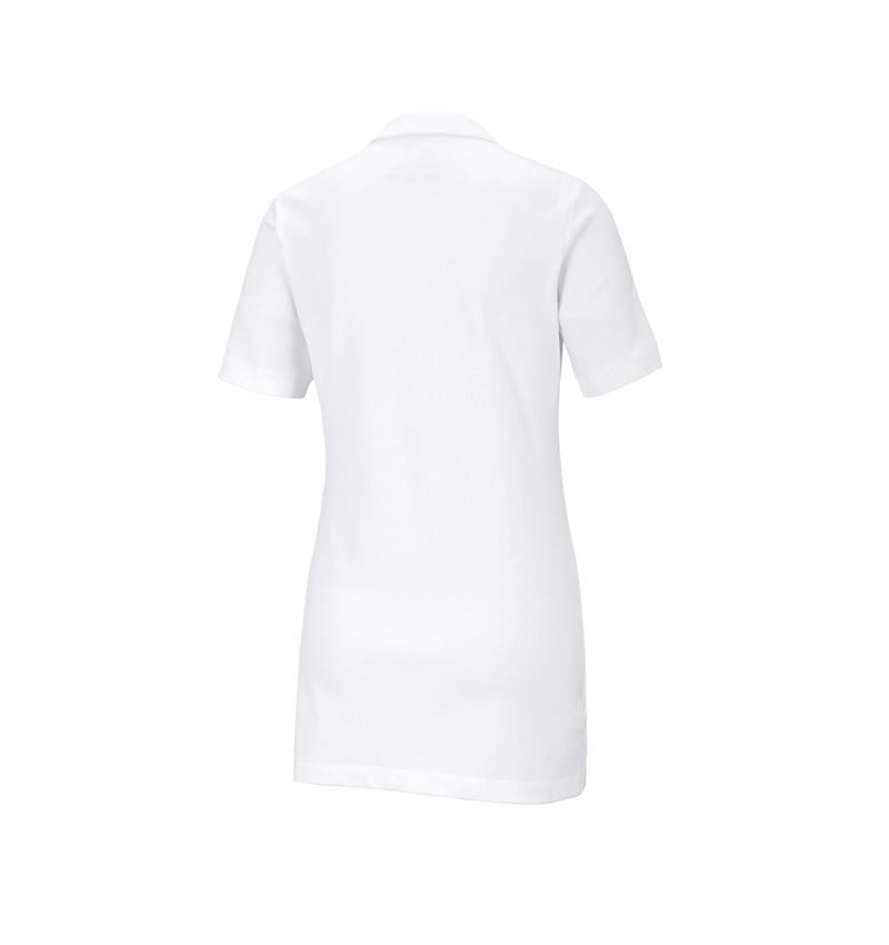 Koszulki | Pulower | Bluzki: e.s. Kosz. polo z piki cotton stretch,da.,long fit + biały 3