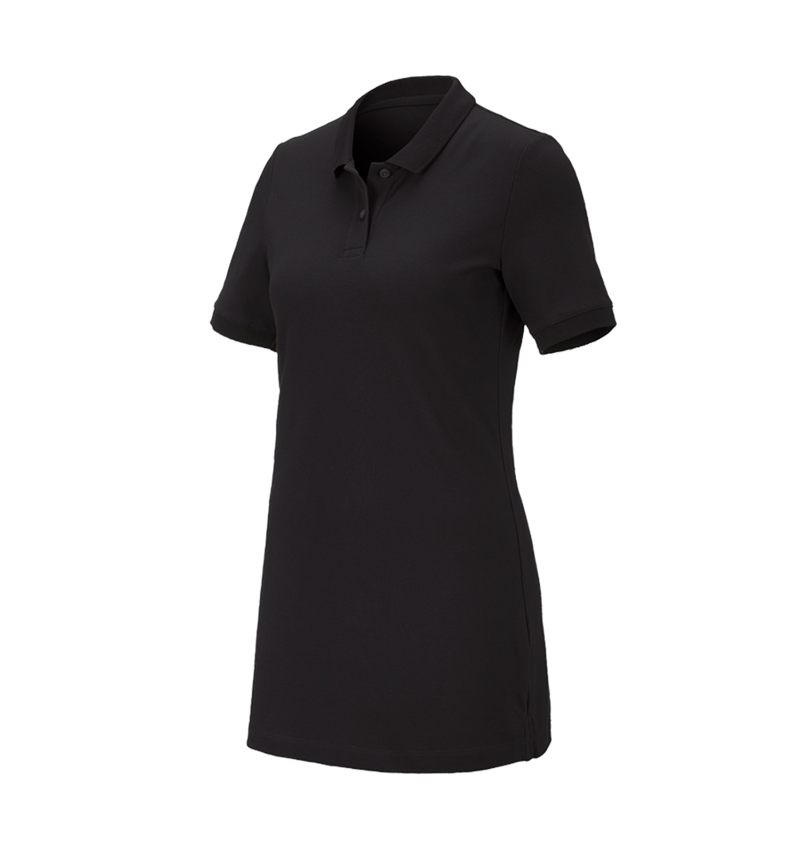Koszulki | Pulower | Bluzki: e.s. Kosz. polo z piki cotton stretch,da.,long fit + czarny 2