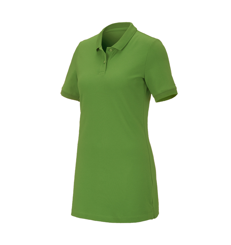 Koszulki | Pulower | Bluzki: e.s. Kosz. polo z piki cotton stretch,da.,long fit + zielony morski 2