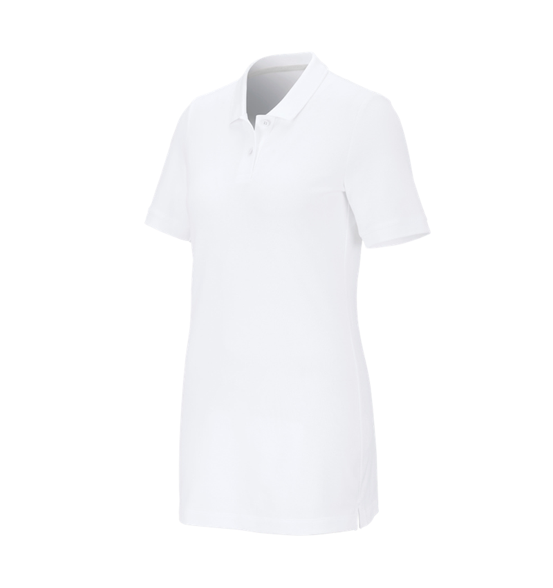 Koszulki | Pulower | Bluzki: e.s. Kosz. polo z piki cotton stretch,da.,long fit + biały 2