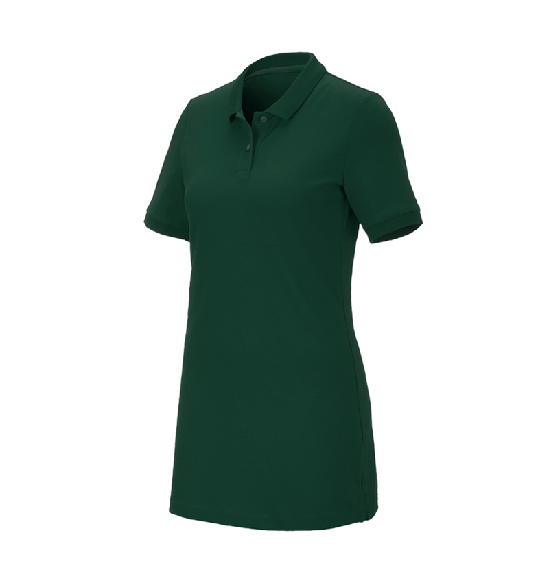 Koszulki | Pulower | Bluzki: e.s. Kosz. polo z piki cotton stretch,da.,long fit + zielony 2