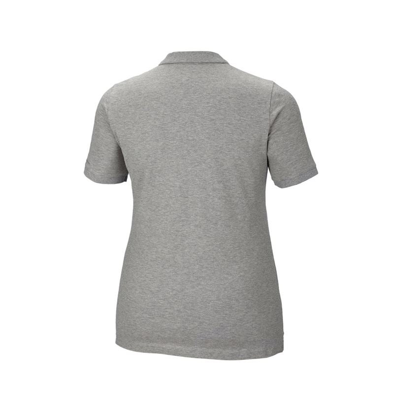 Koszulki | Pulower | Bluzki: e.s. Kosz. polo z piki cotton stretch,da.,plus fit + szary melanżowy 3