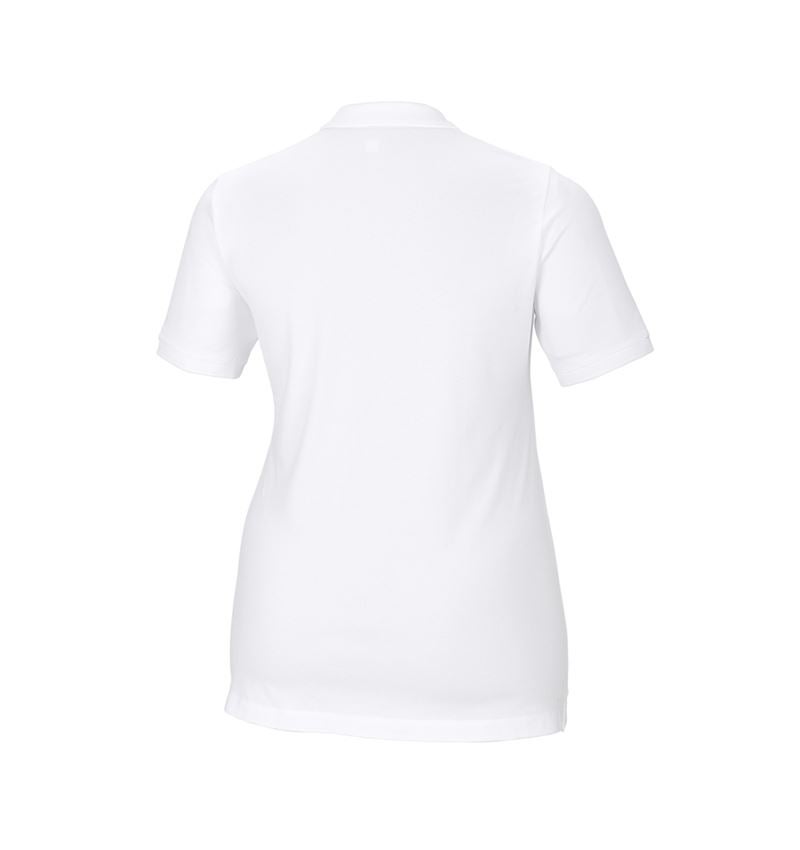 Koszulki | Pulower | Bluzki: e.s. Kosz. polo z piki cotton stretch,da.,plus fit + biały 3