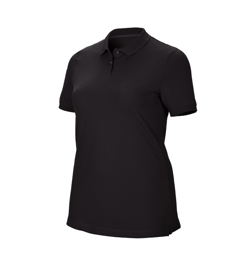 Koszulki | Pulower | Bluzki: e.s. Kosz. polo z piki cotton stretch,da.,plus fit + czarny 2
