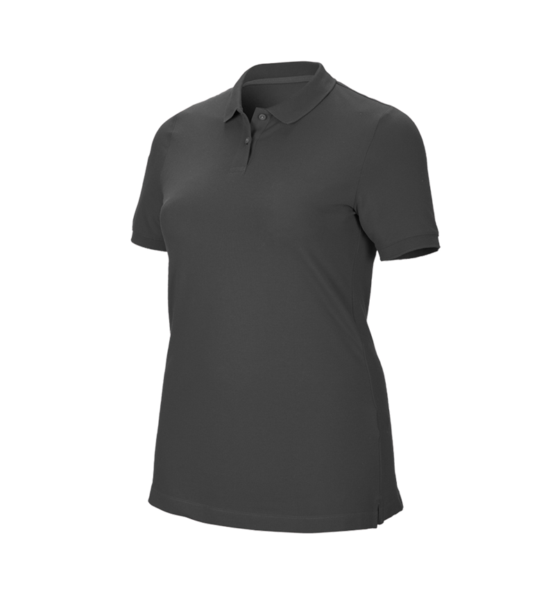 Koszulki | Pulower | Bluzki: e.s. Kosz. polo z piki cotton stretch,da.,plus fit + antracytowy 2
