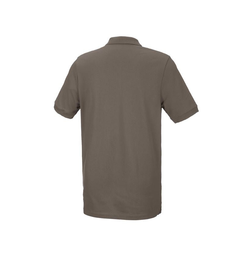 Koszulki | Pulower | Koszule: e.s. Koszulka polo z piki cotton stretch, long fit + kamienny 3