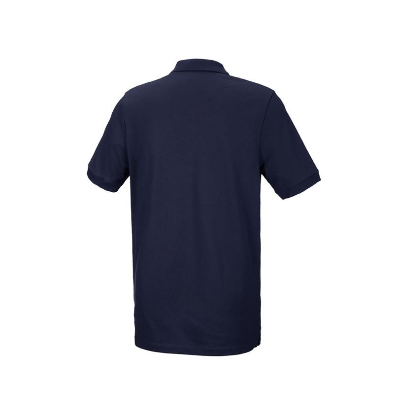 Koszulki | Pulower | Koszule: e.s. Koszulka polo z piki cotton stretch, long fit + granatowy 3