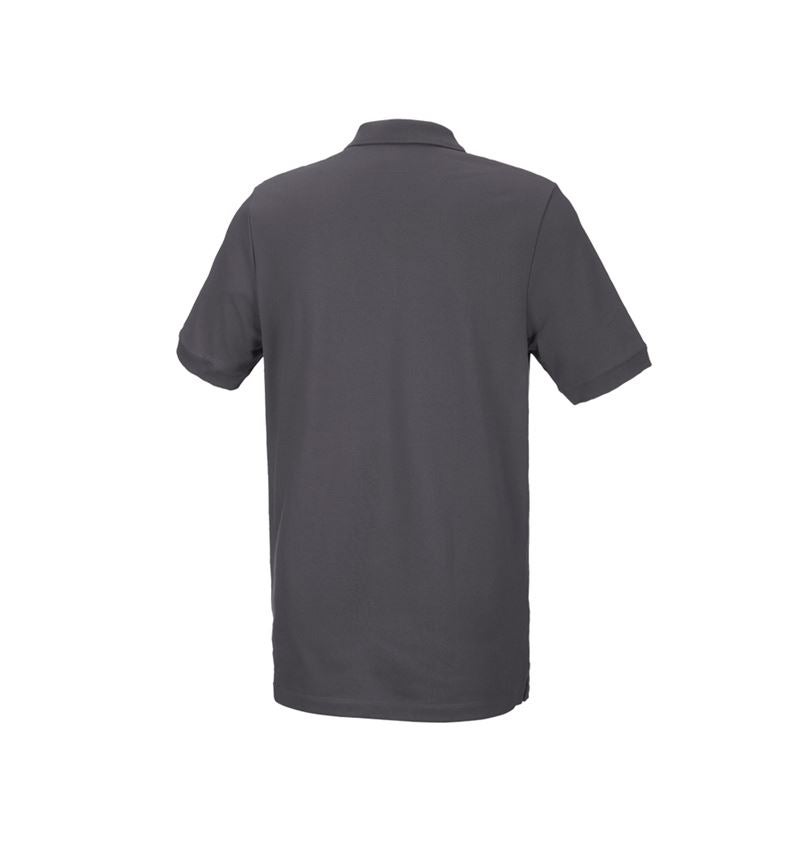 Koszulki | Pulower | Koszule: e.s. Koszulka polo z piki cotton stretch, long fit + antracytowy 3