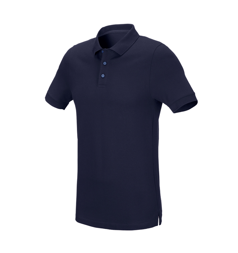 Koszulki | Pulower | Koszule: e.s. Koszulka polo z piki cotton stretch, slim fit + granatowy 2