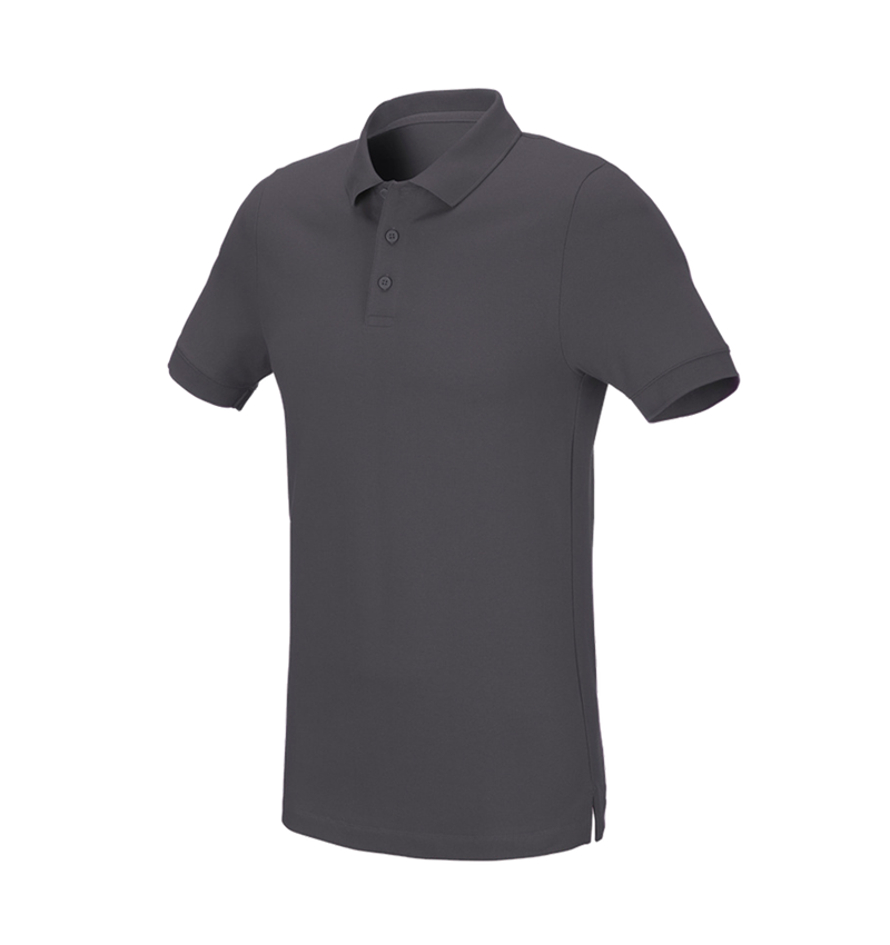 Koszulki | Pulower | Koszule: e.s. Koszulka polo z piki cotton stretch, slim fit + antracytowy 2