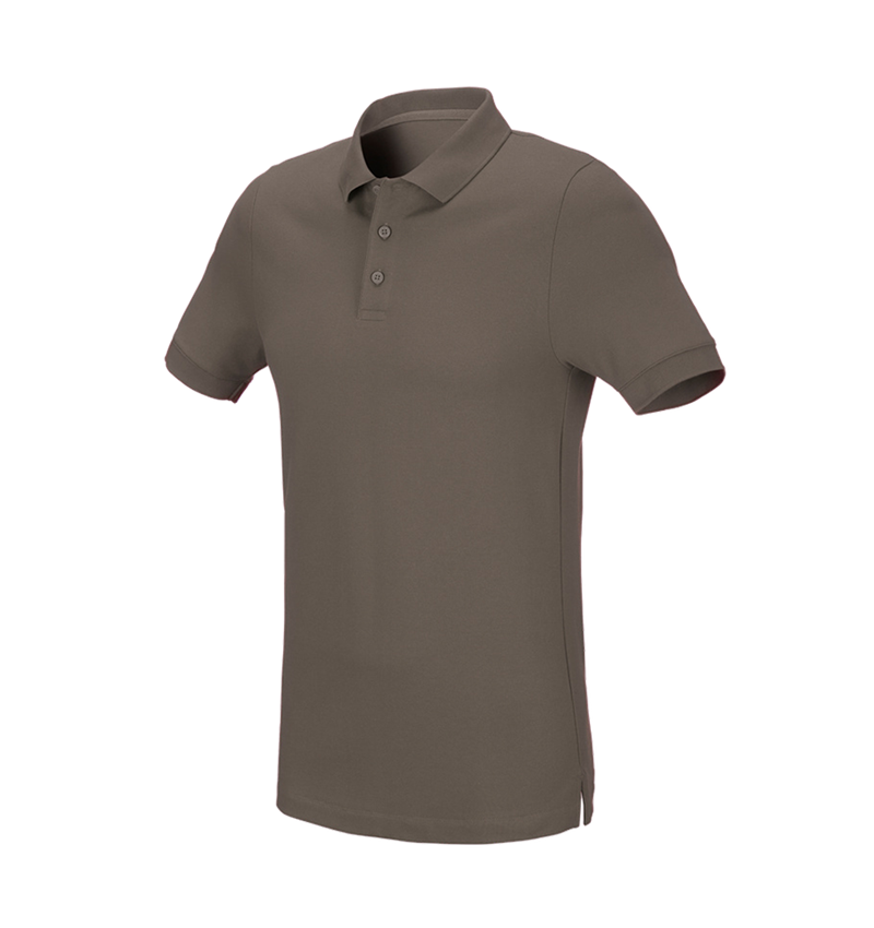 Koszulki | Pulower | Koszule: e.s. Koszulka polo z piki cotton stretch, slim fit + kamienny 2