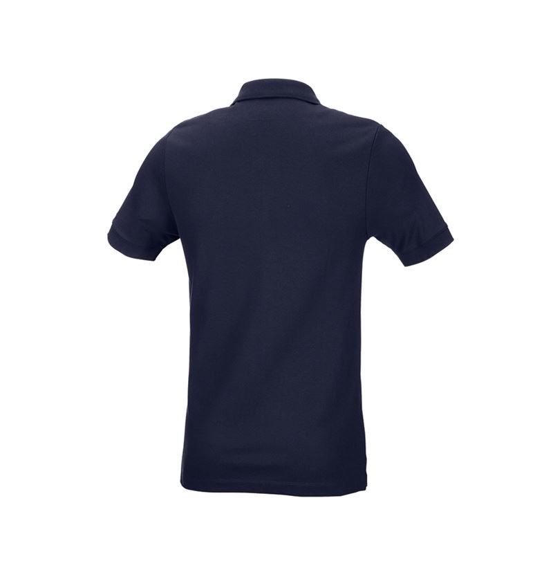 Koszulki | Pulower | Koszule: e.s. Koszulka polo z piki cotton stretch, slim fit + granatowy 3