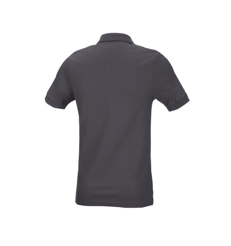 Koszulki | Pulower | Koszule: e.s. Koszulka polo z piki cotton stretch, slim fit + antracytowy 3