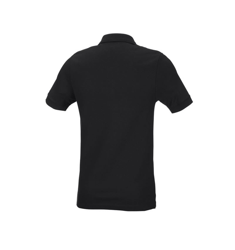 Koszulki | Pulower | Koszule: e.s. Koszulka polo z piki cotton stretch, slim fit + czarny 3