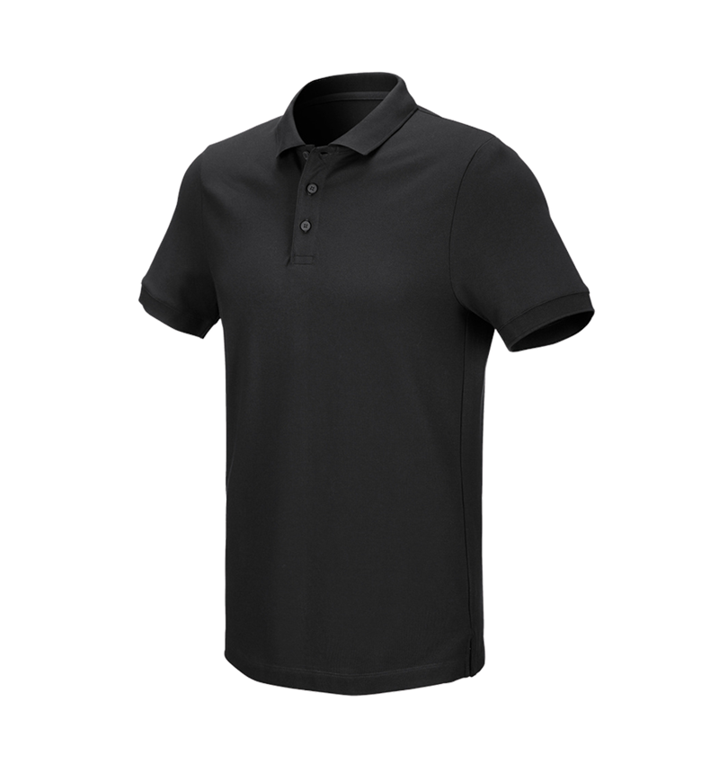 Koszulki | Pulower | Koszule: e.s. Koszulka polo z piki cotton stretch + czarny 3