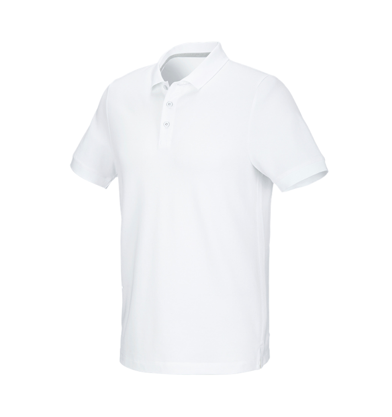 Koszulki | Pulower | Koszule: e.s. Koszulka polo z piki cotton stretch + biały 3