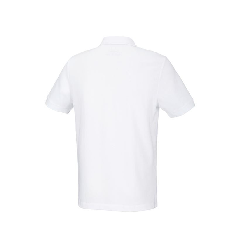 Koszulki | Pulower | Koszule: e.s. Koszulka polo z piki cotton stretch + biały 4
