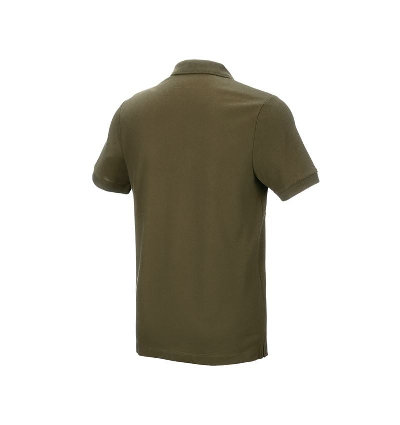Koszulki | Pulower | Koszule: e.s. Koszulka polo z piki cotton stretch + błotnista zieleń 3